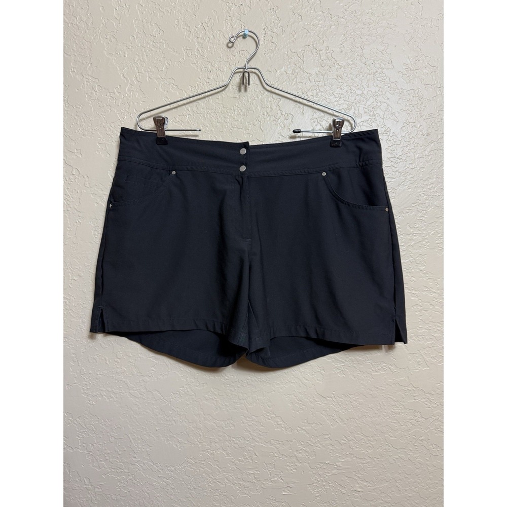 Slazenger Golf Tech Shorts Womens 14 Black Pockets Plus Size